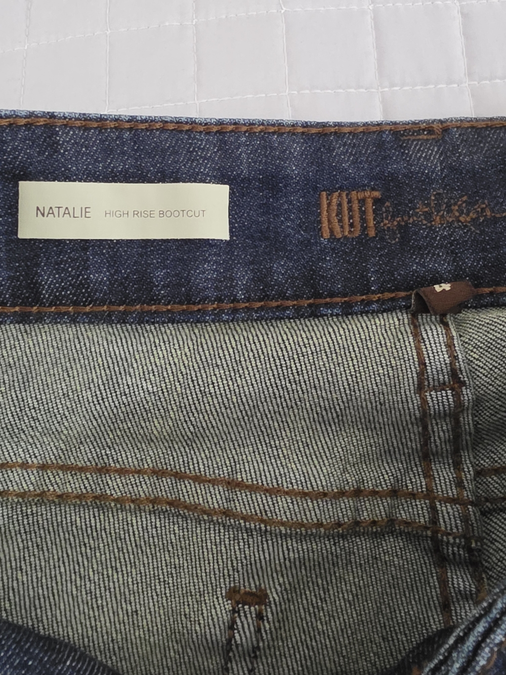 Kut from the Kloth Natalie High Rise Bootcut Jeans Dark Wash Stretch Womens 4 - Picture 11 of 14